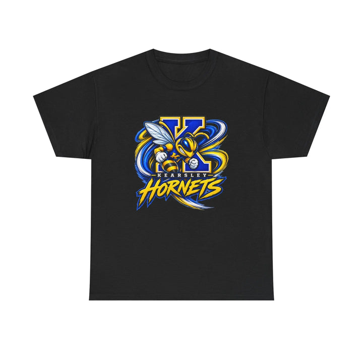 Hornets Graphic T-Shirt — Yellow &amp; Blue Mascot Logo Tee