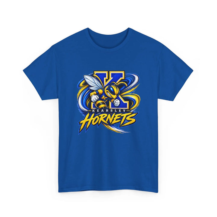 Hornets Graphic T-Shirt — Yellow &amp; Blue Mascot Logo Tee