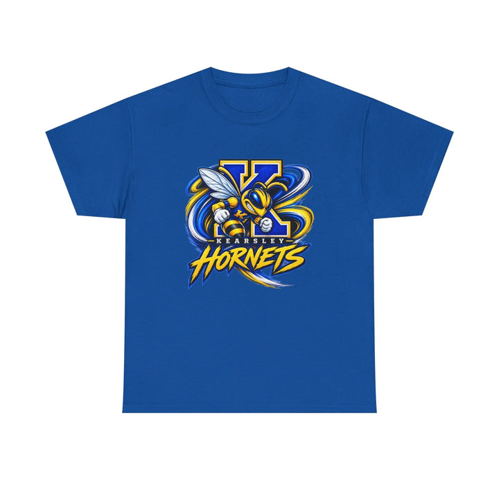 Hornets Graphic T-Shirt — Yellow &amp; Blue Mascot Logo Tee
