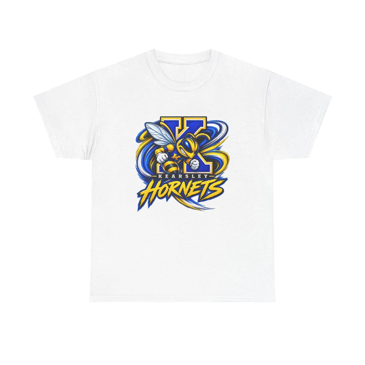 Hornets Graphic T-Shirt — Yellow &amp; Blue Mascot Logo Tee