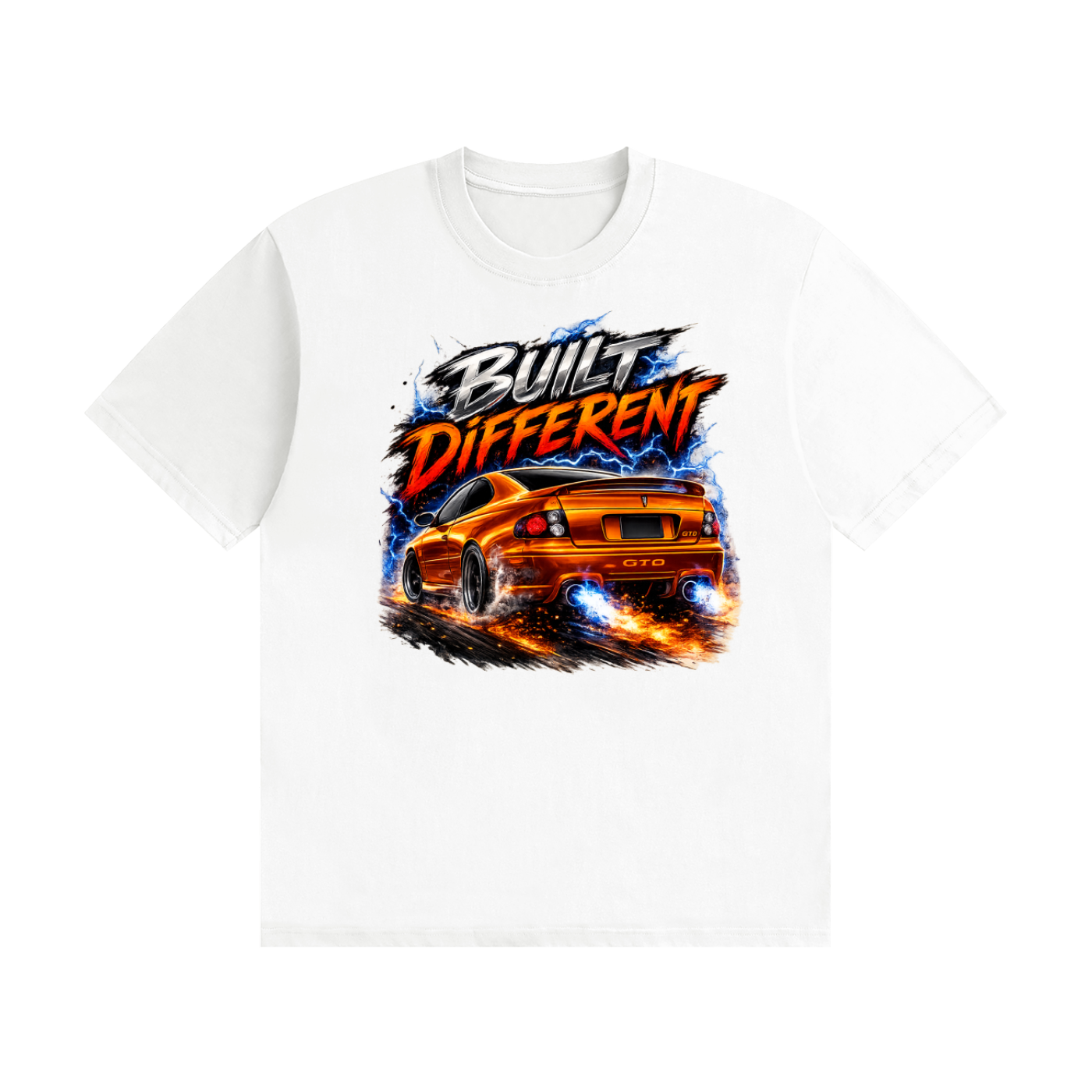 GTO Brazen orange built different T-Shirt