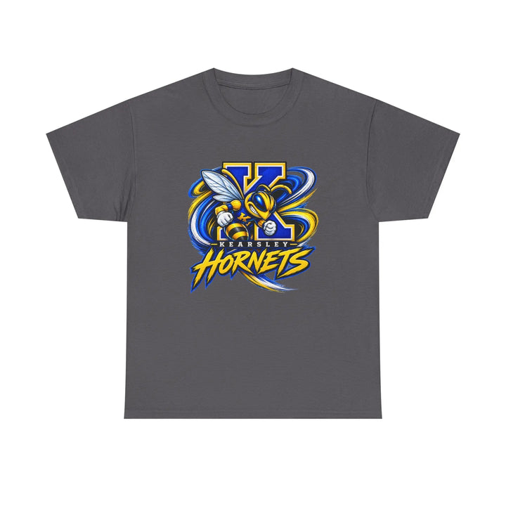 Hornets Graphic T-Shirt — Yellow &amp; Blue Mascot Logo Tee