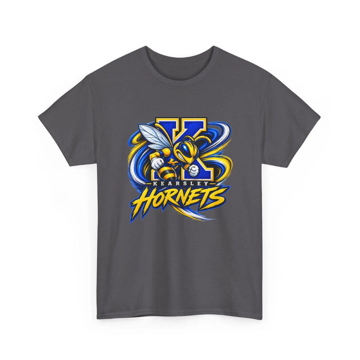 Hornets Graphic T-Shirt — Yellow &amp; Blue Mascot Logo Tee