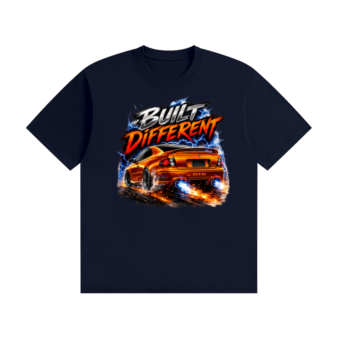 GTO Brazen orange built different T-Shirt