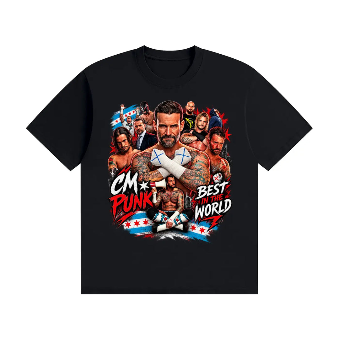 CM Punk Multi T-Shirt ODMPOD